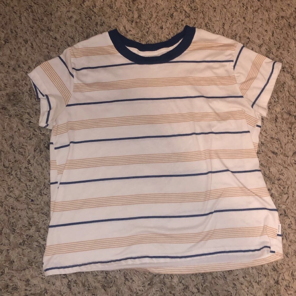 RVCA  💙💛 Striped Shirt